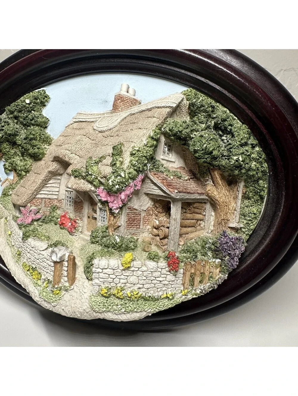 Lakeland Studios 3D English Cottage Plaque Frame Art Cottagecore Whimsical
